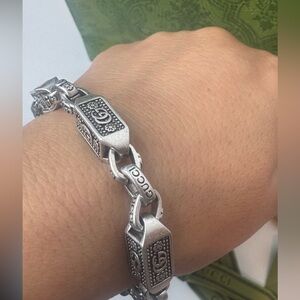 Gucci Intricate Silver Women's Bracelet